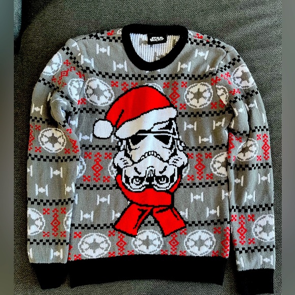 Stars Men’s Christmas Sweater-Small - Picture 1 of 4